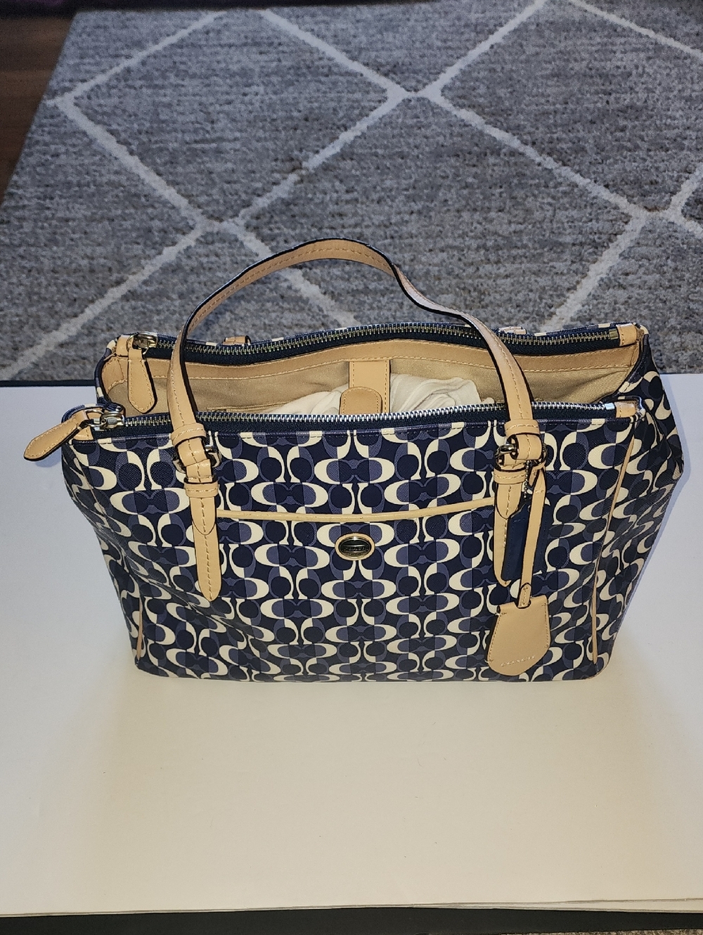 Coach Peyton Dream C Jordan Double Zip Carryall